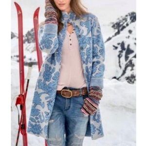 Sundance Blue Floral Cardigan